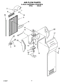 10 - Air Flow Parts parts for Whirlpool Refrigerator ED2NHGXMQ10 from AppliancePartsPros.com