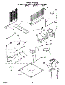 04 - Unit Parts parts for Whirlpool Refrigerator ET1FHTXMQ01 from AppliancePartsPros.com