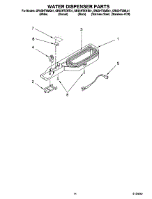 08 - Water Dispenser Parts, Optional Parts parts for Whirlpool Refrigerator GR2SHTXML01 from AppliancePartsPros.com