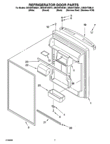 04 - Refrigerator Door Parts parts for Whirlpool Refrigerator GR2SHTXMT01 from AppliancePartsPros.com