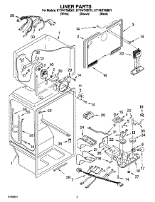 03 - Liner Parts parts for Whirlpool Refrigerator ET1FHTXMB01 from AppliancePartsPros.com