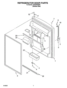 04 - Refrigerator Door Parts parts for Whirlpool Refrigerator GT2SHKXMS01 from AppliancePartsPros.com
