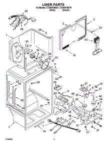02 - Liner Parts parts for Whirlpool Refrigerator ET2AHTXMT01 from AppliancePartsPros.com
