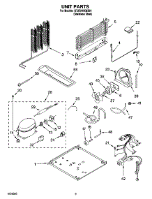 05 - Unit Parts parts for Whirlpool Refrigerator GT2SHKXMS01 from AppliancePartsPros.com