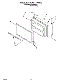 06 - Freezer Door Parts parts for Whirlpool Refrigerator GT2SHKXMS01 from AppliancePartsPros.com