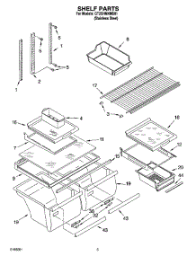 03 - Shelf Parts parts for Whirlpool Refrigerator GT2SHMXMS01 from AppliancePartsPros.com