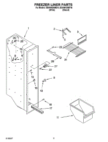 04 - Freezer Liner Parts parts for Whirlpool Refrigerator ED2NHGXMT10 from AppliancePartsPros.com