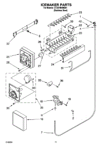 06 - Icemaker Parts parts for Whirlpool Refrigerator GT2SHMXMS01 from AppliancePartsPros.com