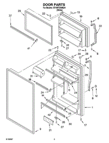 02 - Door Parts parts for Whirlpool Refrigerator ET1MTEXMQ01 from AppliancePartsPros.com