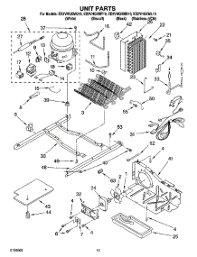 09 - Unit Parts parts for Whirlpool Refrigerator ED2VHGXMT10 from AppliancePartsPros.com