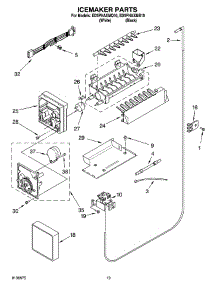 12 - Icemaker Parts, Parts Not Illustrated parts for Whirlpool Refrigerator ED5PHAXMQ10 from AppliancePartsPros.com