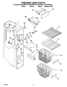 04 - Freezer Liner Parts parts for Whirlpool Refrigerator ED2SHAXMQ10 from AppliancePartsPros.com