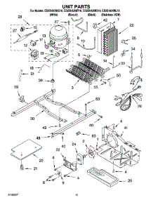 09 - Unit Parts parts for Whirlpool Refrigerator ED2SHAXMQ10 from AppliancePartsPros.com