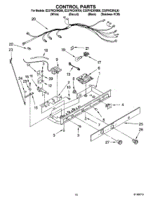 11 - Control Parts parts for Whirlpool Refrigerator ED2PHEXNB00 from AppliancePartsPros.com