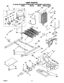 09 - Unit Parts parts for Whirlpool Refrigerator ED5VHGXMQ10 from AppliancePartsPros.com