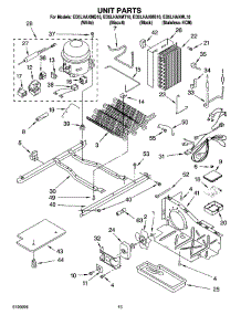 09 - Unit Parts parts for Whirlpool Refrigerator ED5LHAXML10 from AppliancePartsPros.com