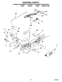 11 - Control Parts parts for Whirlpool Refrigerator ED5LHAXML10 from AppliancePartsPros.com