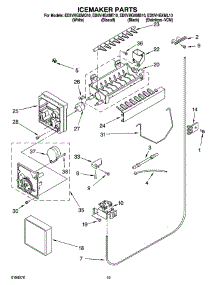 12 - Icemaker Parts, Parts Not Illustrated parts for Whirlpool Refrigerator ED5VHGXMB10 from AppliancePartsPros.com