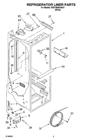 02 - Refrigerator Liner Parts parts for Whirlpool Refrigerator BRS70BBANA01 from AppliancePartsPros.com