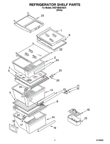 03 - Refrigerator Shelf Parts parts for Whirlpool Refrigerator BRS70BBANA01 from AppliancePartsPros.com