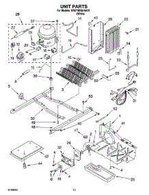 09 - Unit Parts parts for Whirlpool Refrigerator BRS70BBANA01 from AppliancePartsPros.com