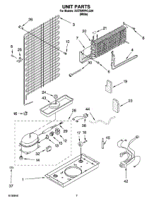 04 - Unit Parts parts for Whirlpool Refrigerator 5VET6WPKLQ01 from AppliancePartsPros.com