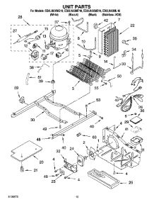 09 - Unit Parts parts for Whirlpool Refrigerator ED2LHAXML10 from AppliancePartsPros.com