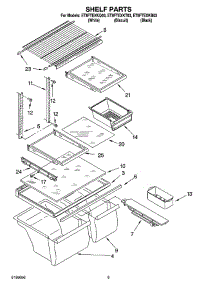 05 - Shelf Parts, Optional Parts parts for Whirlpool Refrigerator ET8FTEXKB03 from AppliancePartsPros.com