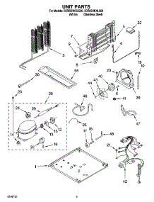 05 - Unit Parts parts for Whirlpool Refrigerator 5GR2SHKXLQ00 from AppliancePartsPros.com