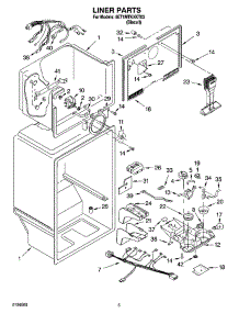 03 - Liner Parts parts for Whirlpool Refrigerator 8ET1MTKXKT03 from AppliancePartsPros.com