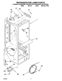 02 - Refrigerator Liner Parts parts for Whirlpool Refrigerator ED5PHEXNT00 from AppliancePartsPros.com