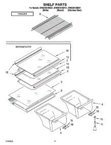 05 - Shelf Parts, Optional Parts parts for Whirlpool Refrigerator ER8GHKXMQ01 from AppliancePartsPros.com