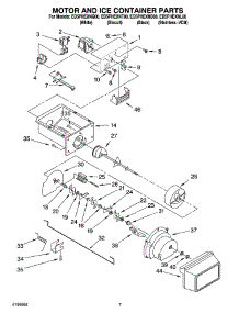 05 - Motor And Ice Container Parts parts for Whirlpool Refrigerator ED5PHEXNL00 from AppliancePartsPros.com