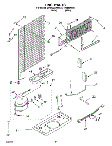 04 - Unit Parts parts for Whirlpool Refrigerator ET4WSMXKQ03 from AppliancePartsPros.com