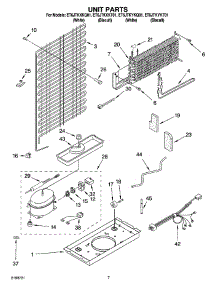 04 - Unit Parts parts for Whirlpool Refrigerator ET6JTKYKT01 from AppliancePartsPros.com