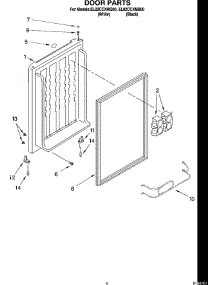 04 - Door Parts parts for Whirlpool Refrigerator EL02CCXMQ00 from AppliancePartsPros.com