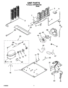 04 - Unit Parts parts for Whirlpool Refrigerator 8VET0WPKKQ02 from AppliancePartsPros.com