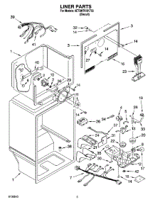 03 - Liner Parts parts for Whirlpool Refrigerator 8ET8MTKXKT03 from AppliancePartsPros.com