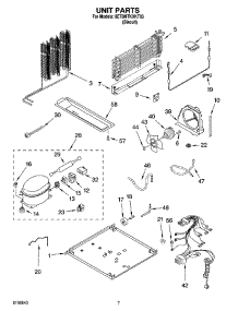 04 - Unit Parts parts for Whirlpool Refrigerator 8ET8MTKXKT03 from AppliancePartsPros.com
