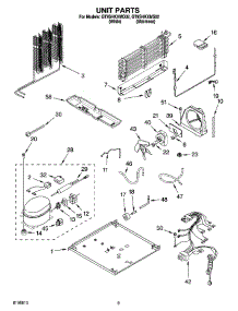 05 - Unit Parts parts for Whirlpool Refrigerator GT9SHKXMQ02 from AppliancePartsPros.com