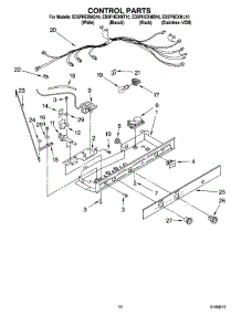 11 - Control Parts parts for Whirlpool Refrigerator ED5PHEXML10 from AppliancePartsPros.com