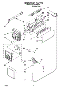 06 - Icemaker Parts parts for Whirlpool Refrigerator GT2SHMXMS00 from AppliancePartsPros.com