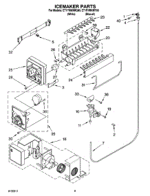 05 - Icemaker Parts parts for Whirlpool Refrigerator ET1FHMXMT00 from AppliancePartsPros.com