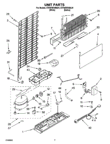 04 - Unit Parts parts for Whirlpool Refrigerator ET0WSRXML01 from AppliancePartsPros.com