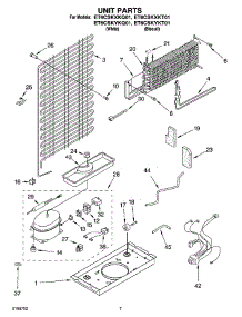 04 - Unit Parts parts for Whirlpool Refrigerator ET6CSKYKT01 from AppliancePartsPros.com
