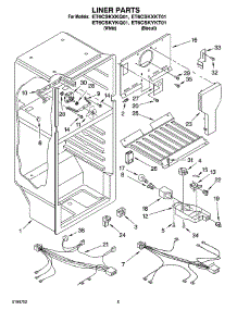 03 - Liner Parts parts for Whirlpool Refrigerator ET6CSKXKQ01 from AppliancePartsPros.com
