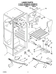 03 - Liner Parts parts for Whirlpool Refrigerator ET6WSMXKT01 from AppliancePartsPros.com