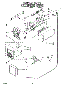 05 - Icemaker Parts parts for Whirlpool Refrigerator ET6WSMXKT01 from AppliancePartsPros.com