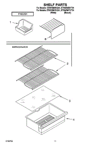 06 - Shelf Parts, Literature And Optional Parts parts for Whirlpool Refrigerator ET6WSMXKT01 from AppliancePartsPros.com