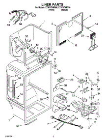03 - Liner Parts parts for Whirlpool Refrigerator ET9FHTXMQ00 from AppliancePartsPros.com